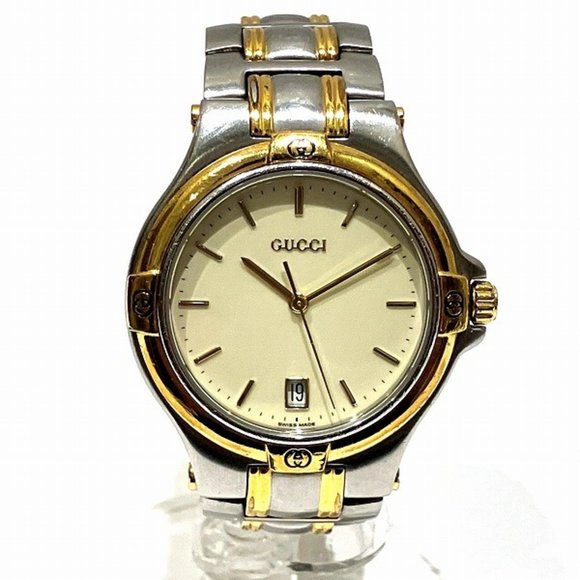 Gucci Other - GUCCI 9040M quartz combination date watch men's